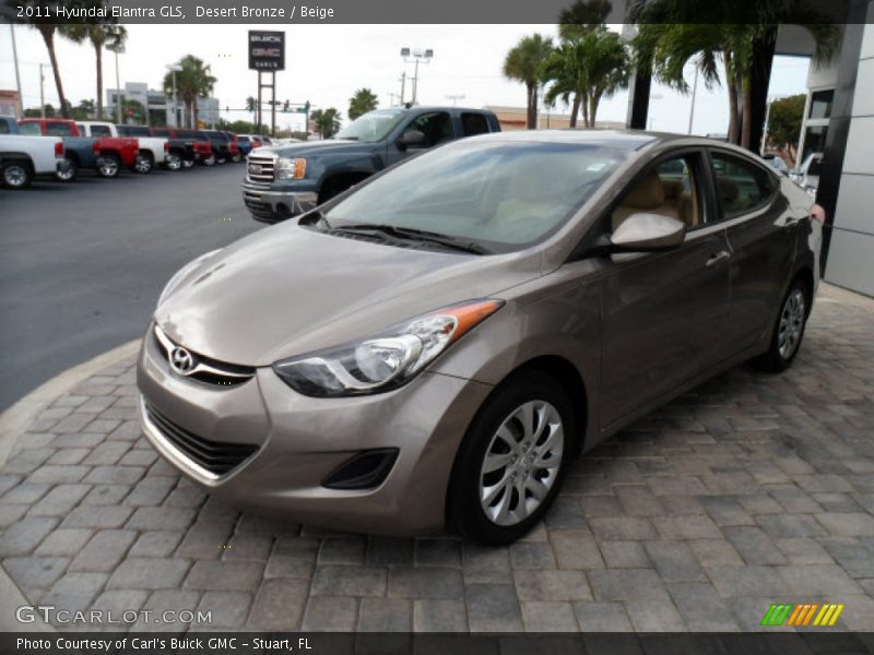 Desert Bronze / Beige 2011 Hyundai Elantra GLS