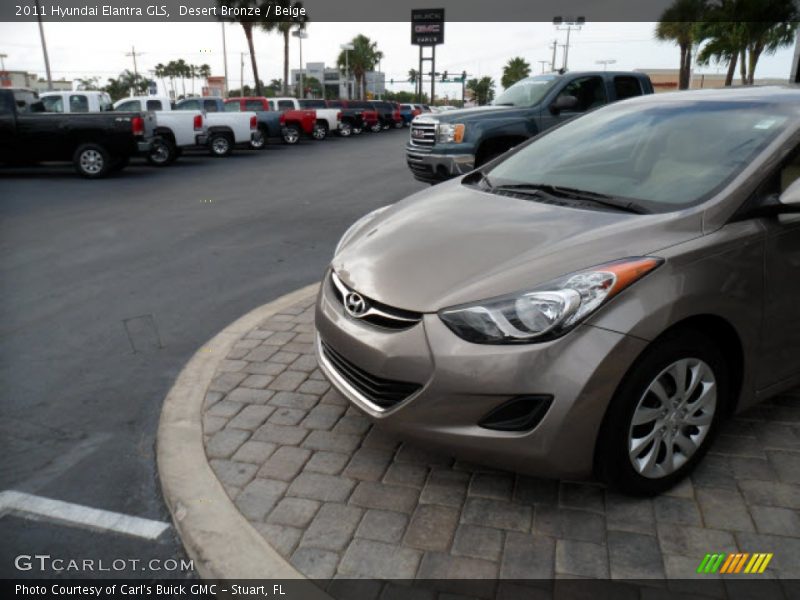 Desert Bronze / Beige 2011 Hyundai Elantra GLS