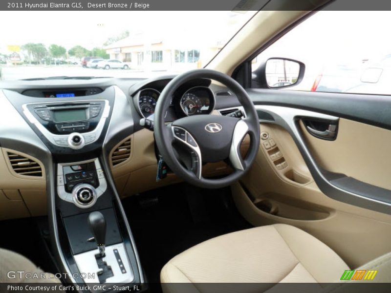 Desert Bronze / Beige 2011 Hyundai Elantra GLS