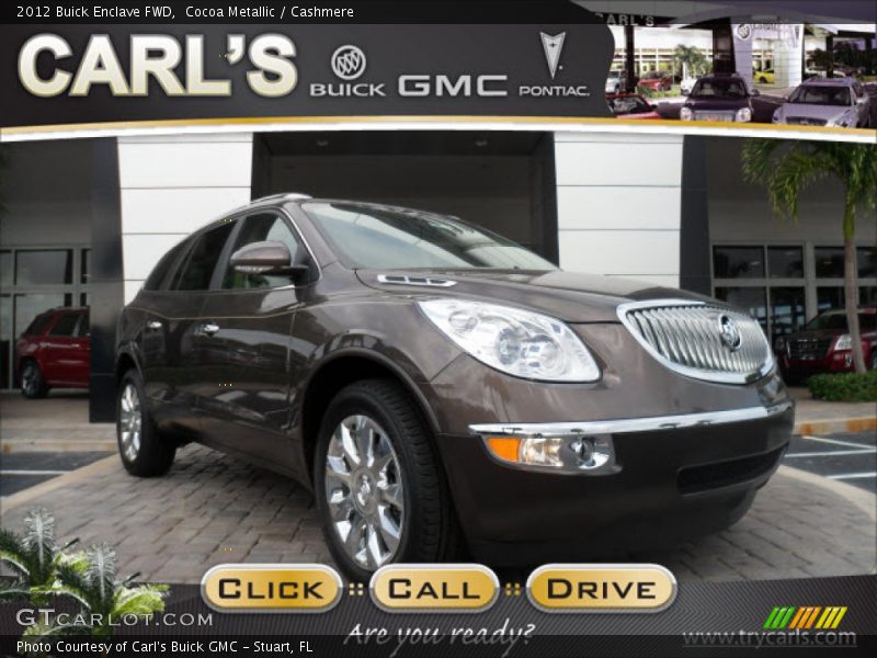 Cocoa Metallic / Cashmere 2012 Buick Enclave FWD