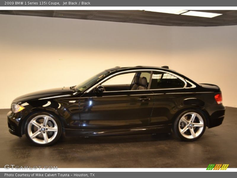 Jet Black / Black 2009 BMW 1 Series 135i Coupe