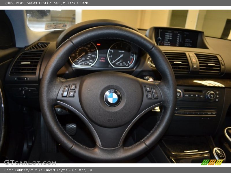 Jet Black / Black 2009 BMW 1 Series 135i Coupe