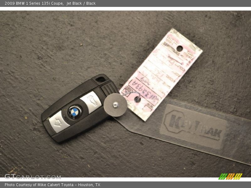Jet Black / Black 2009 BMW 1 Series 135i Coupe