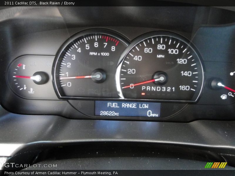 Black Raven / Ebony 2011 Cadillac DTS
