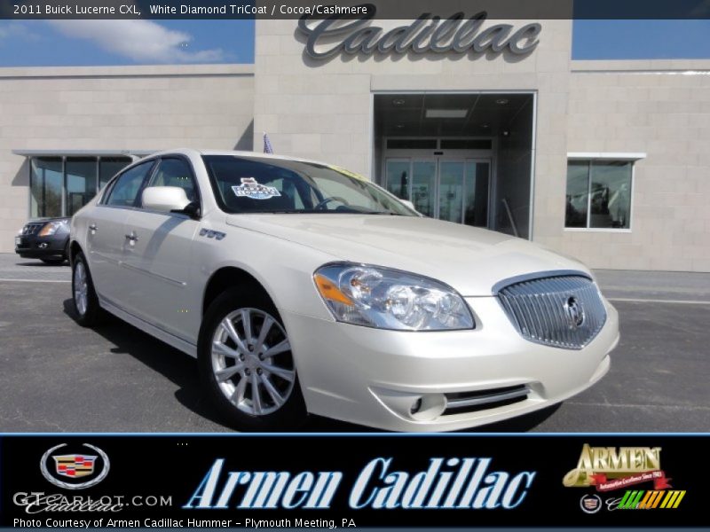 White Diamond TriCoat / Cocoa/Cashmere 2011 Buick Lucerne CXL