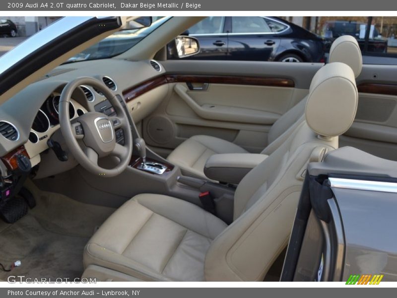 Dakar Beige Metallic / Beige 2009 Audi A4 2.0T quattro Cabriolet
