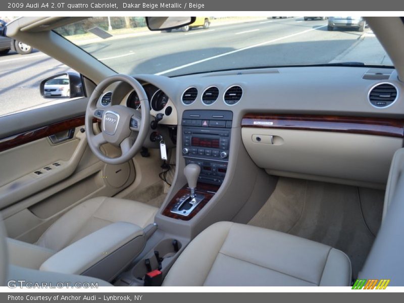 Dakar Beige Metallic / Beige 2009 Audi A4 2.0T quattro Cabriolet