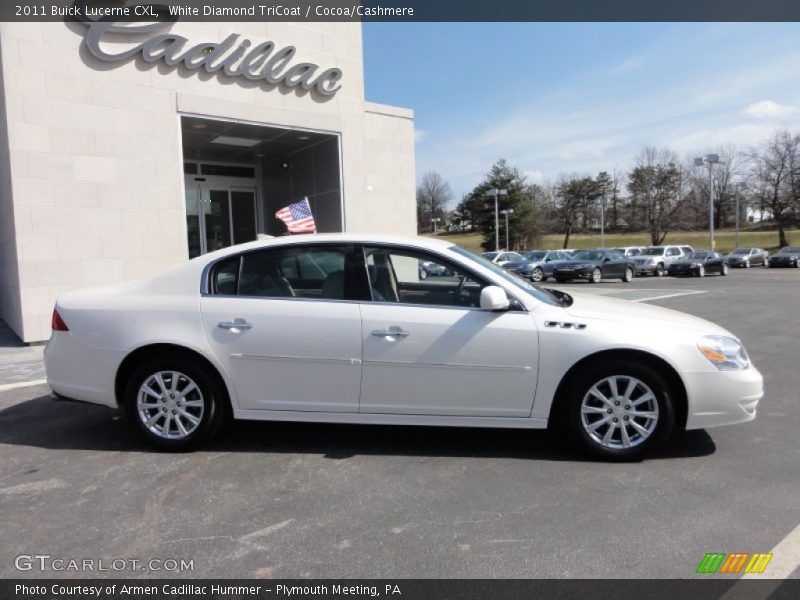 White Diamond TriCoat / Cocoa/Cashmere 2011 Buick Lucerne CXL