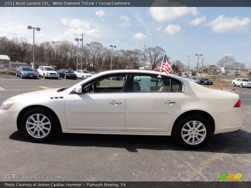 White Diamond TriCoat / Cocoa/Cashmere 2011 Buick Lucerne CXL