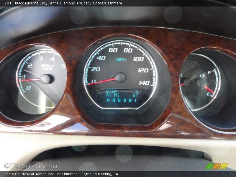 White Diamond TriCoat / Cocoa/Cashmere 2011 Buick Lucerne CXL