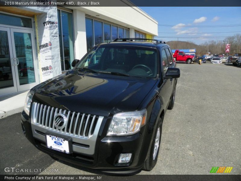 Black / Black 2010 Mercury Mariner V6 Premier 4WD