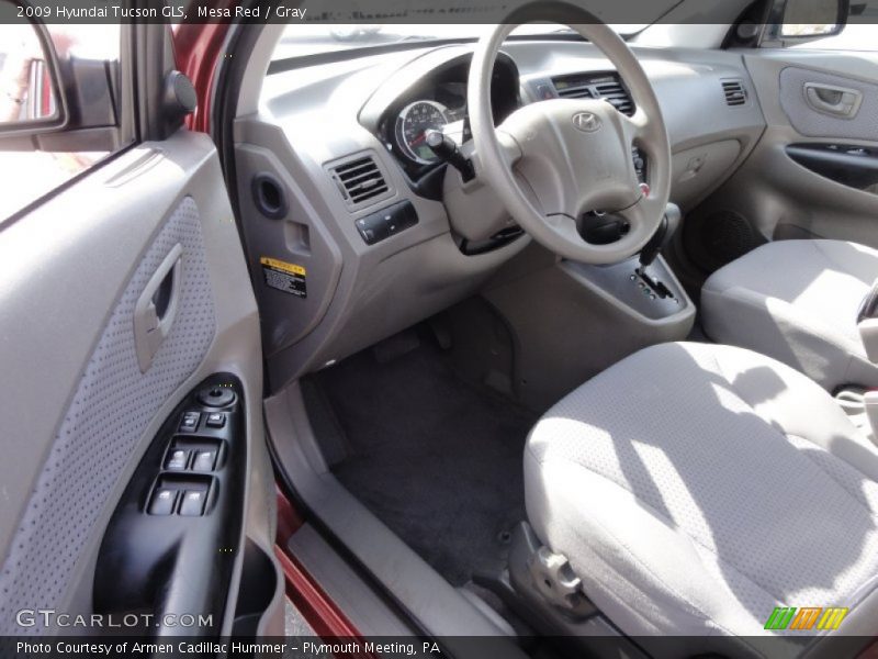 Mesa Red / Gray 2009 Hyundai Tucson GLS