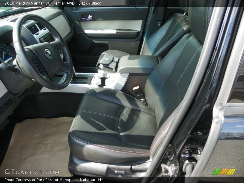 Black / Black 2010 Mercury Mariner V6 Premier 4WD