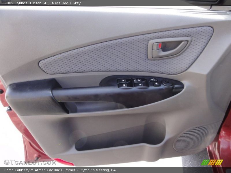 Mesa Red / Gray 2009 Hyundai Tucson GLS