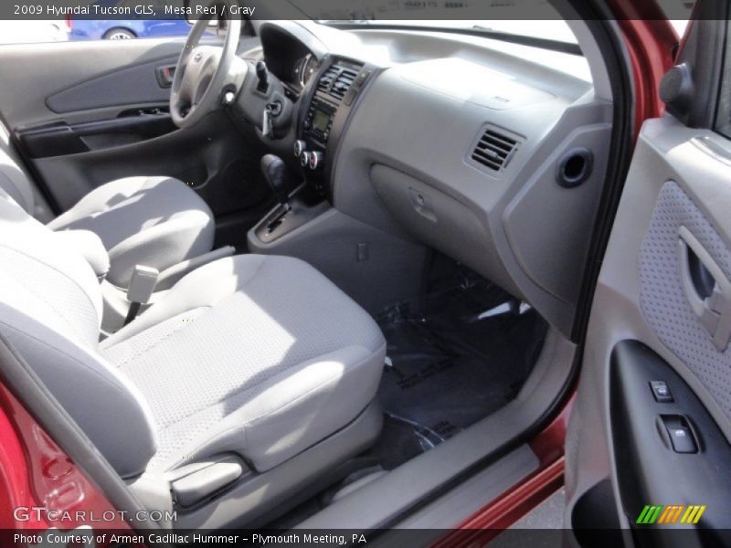 Mesa Red / Gray 2009 Hyundai Tucson GLS