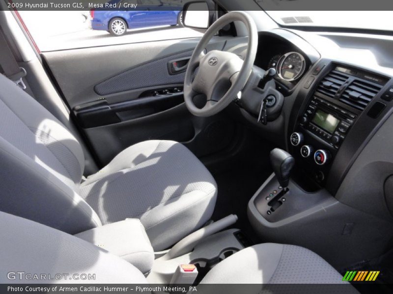 Mesa Red / Gray 2009 Hyundai Tucson GLS