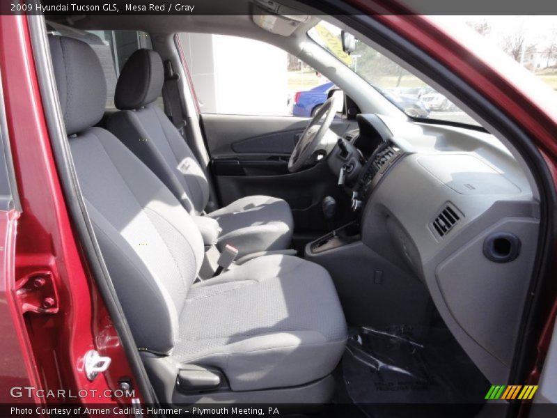 Mesa Red / Gray 2009 Hyundai Tucson GLS