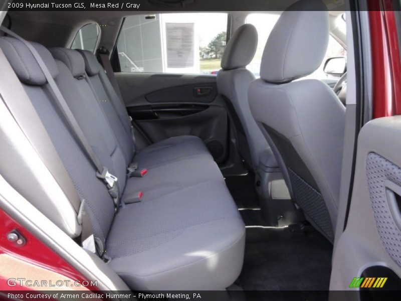 Mesa Red / Gray 2009 Hyundai Tucson GLS