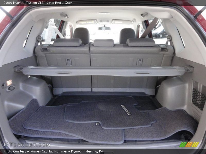 Mesa Red / Gray 2009 Hyundai Tucson GLS