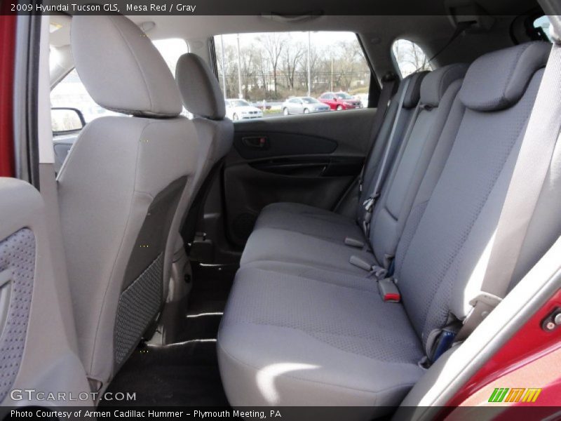 Mesa Red / Gray 2009 Hyundai Tucson GLS