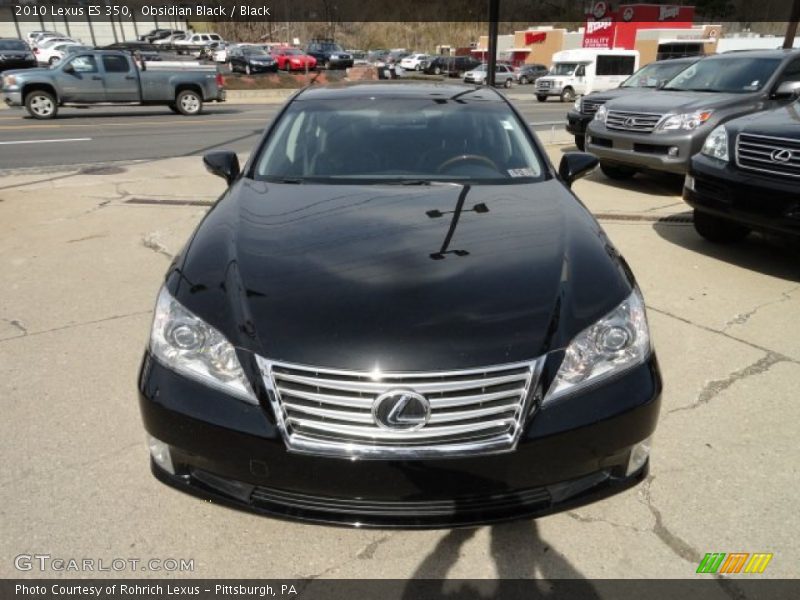 Obsidian Black / Black 2010 Lexus ES 350