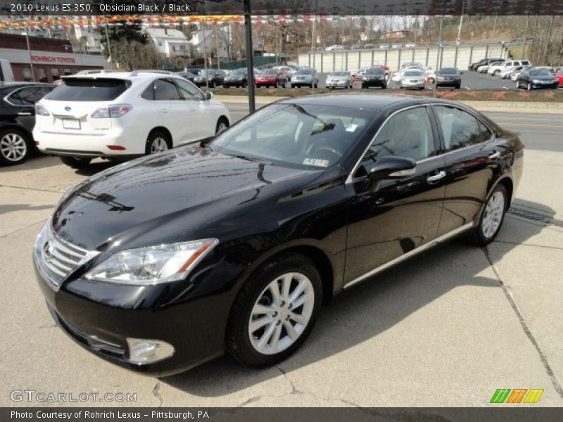 Obsidian Black / Black 2010 Lexus ES 350