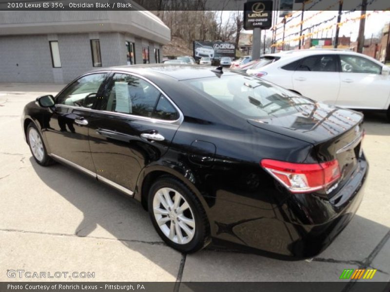 Obsidian Black / Black 2010 Lexus ES 350