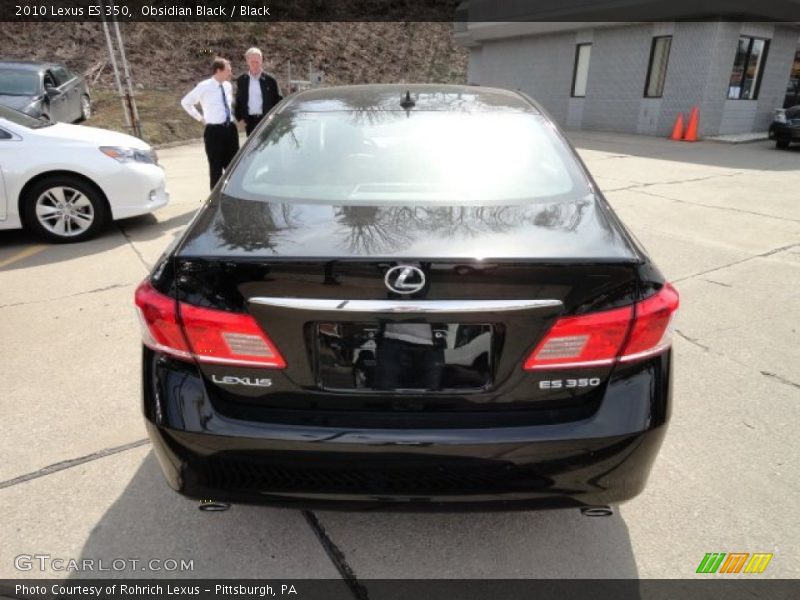 Obsidian Black / Black 2010 Lexus ES 350