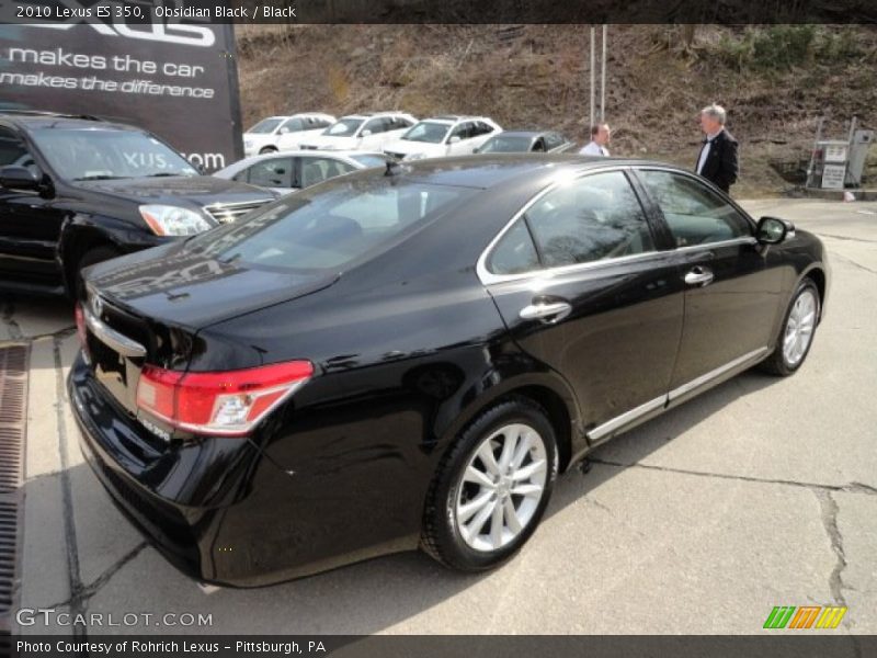 Obsidian Black / Black 2010 Lexus ES 350