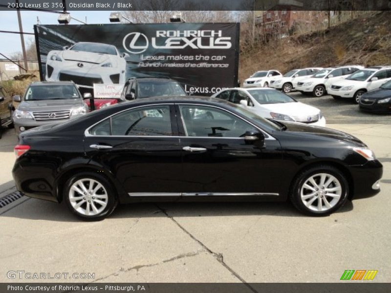 Obsidian Black / Black 2010 Lexus ES 350