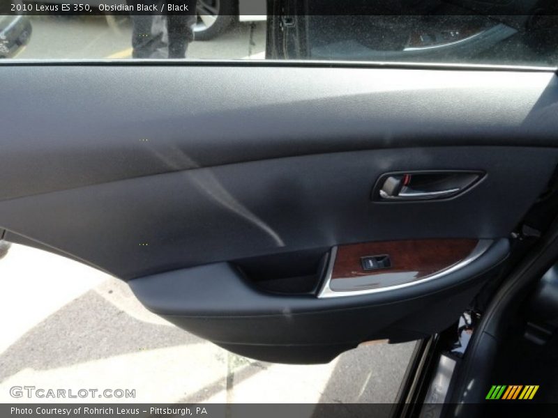 Obsidian Black / Black 2010 Lexus ES 350