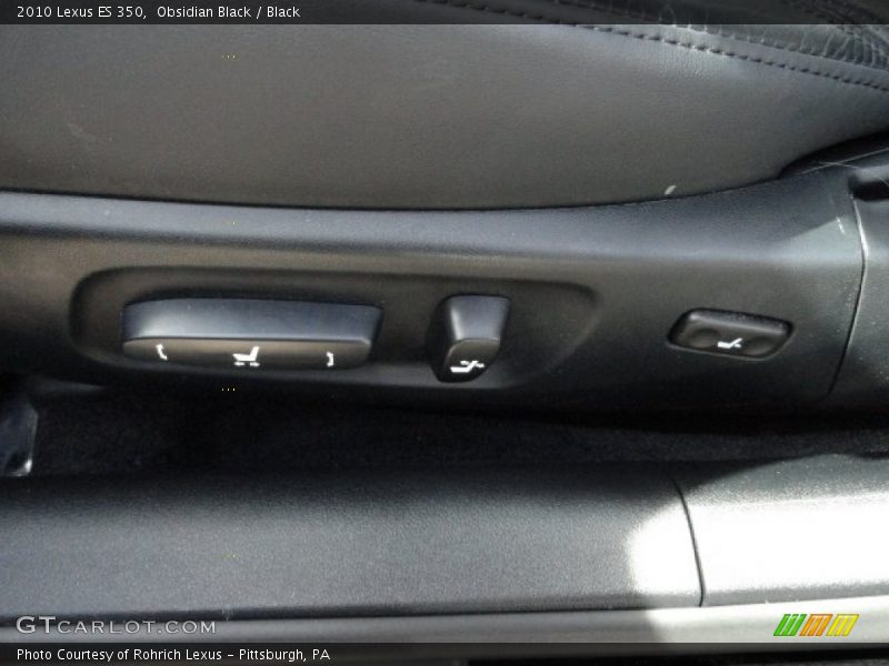 Obsidian Black / Black 2010 Lexus ES 350