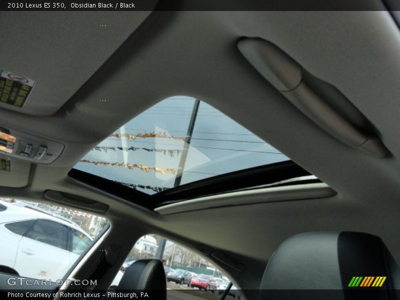 Obsidian Black / Black 2010 Lexus ES 350
