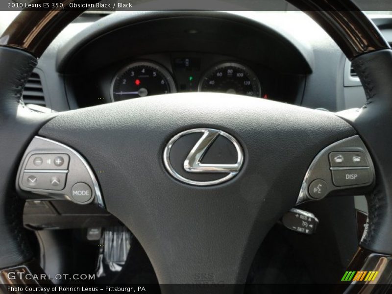 Obsidian Black / Black 2010 Lexus ES 350
