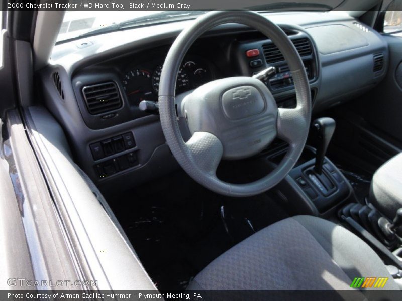 Black / Medium Gray 2000 Chevrolet Tracker 4WD Hard Top