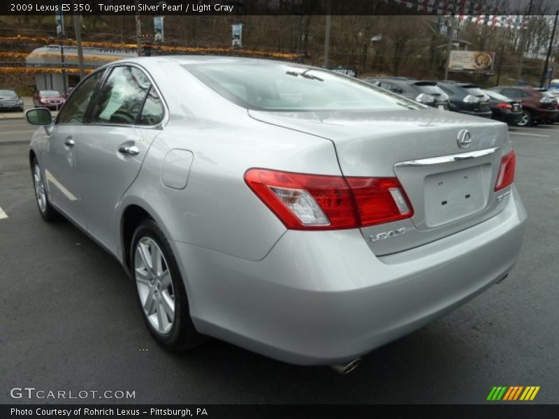Tungsten Silver Pearl / Light Gray 2009 Lexus ES 350