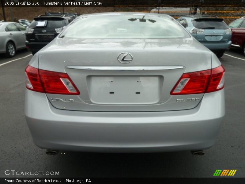 Tungsten Silver Pearl / Light Gray 2009 Lexus ES 350