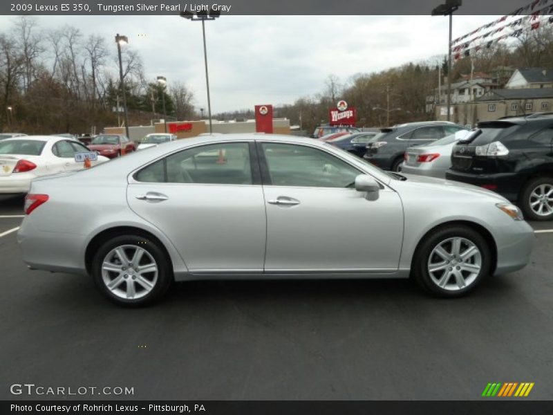 Tungsten Silver Pearl / Light Gray 2009 Lexus ES 350