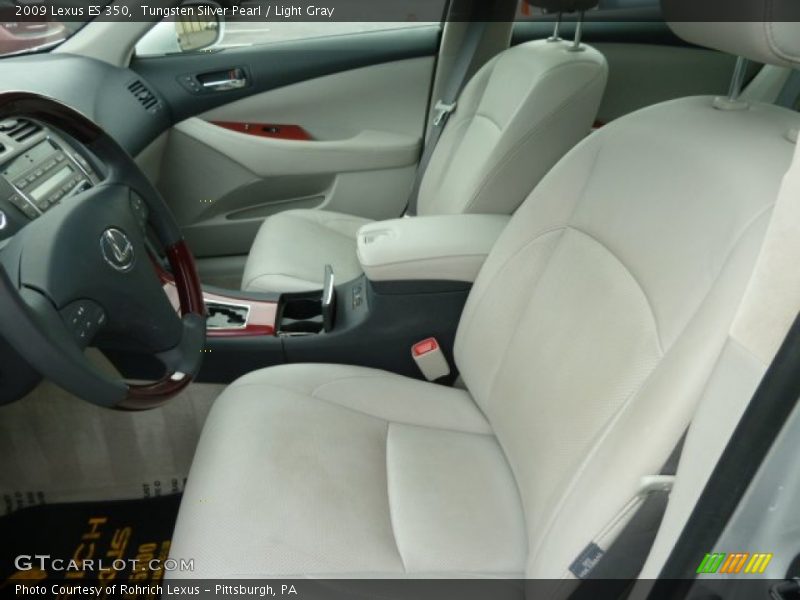 Tungsten Silver Pearl / Light Gray 2009 Lexus ES 350