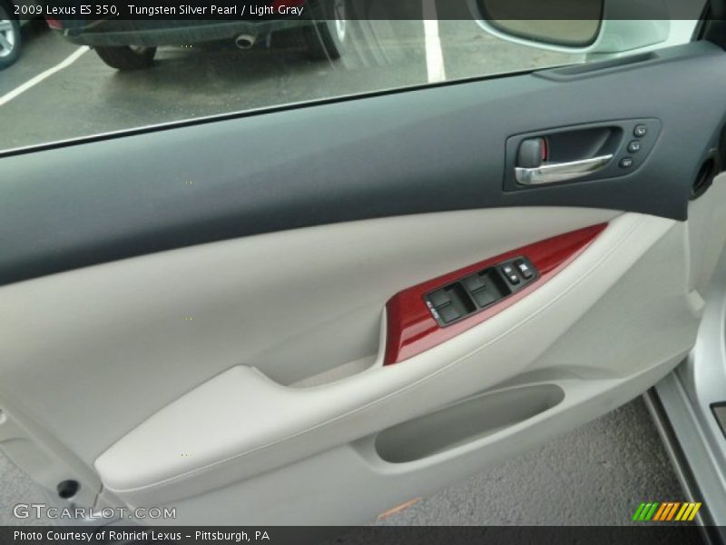 Tungsten Silver Pearl / Light Gray 2009 Lexus ES 350