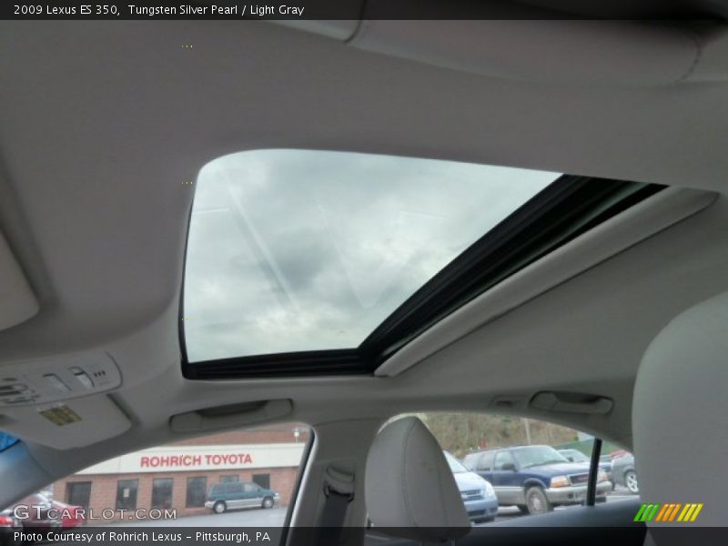 Tungsten Silver Pearl / Light Gray 2009 Lexus ES 350