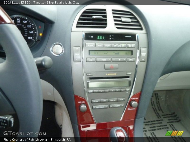 Tungsten Silver Pearl / Light Gray 2009 Lexus ES 350