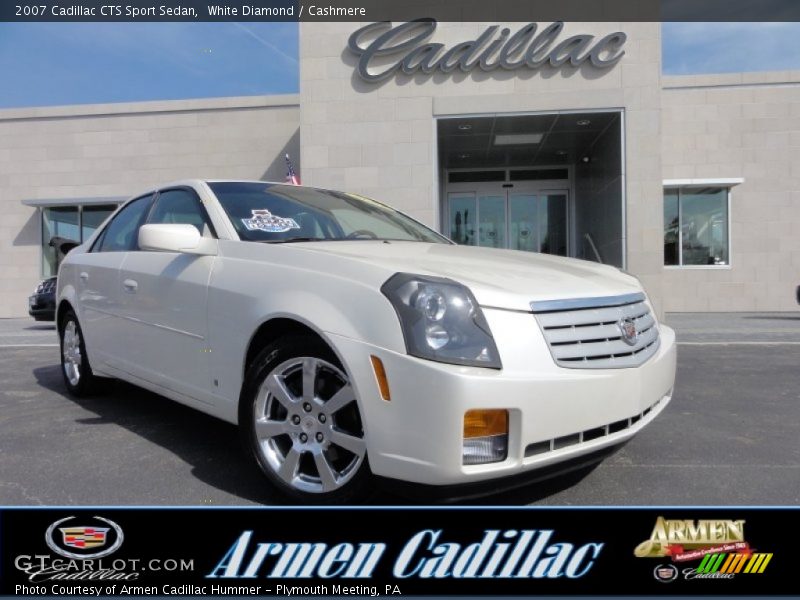 White Diamond / Cashmere 2007 Cadillac CTS Sport Sedan