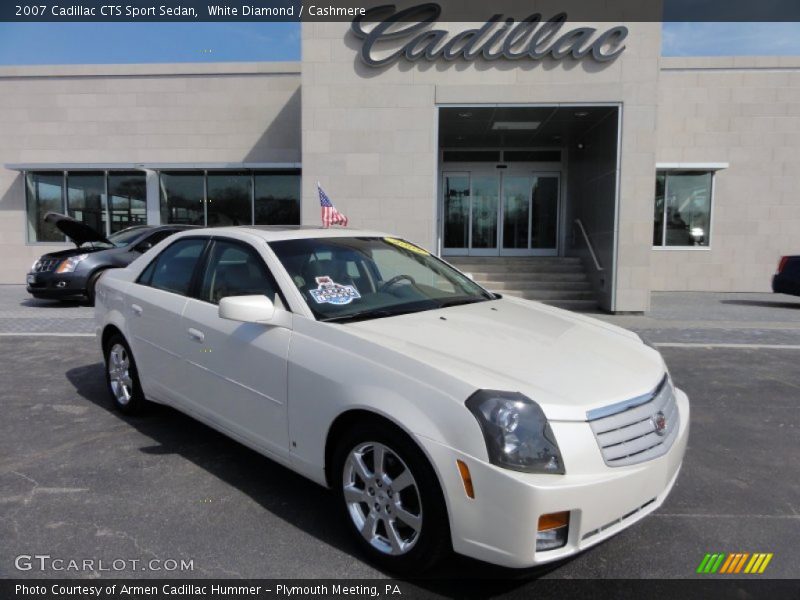 White Diamond / Cashmere 2007 Cadillac CTS Sport Sedan