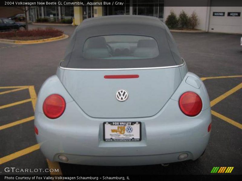 Aquarius Blue / Gray 2004 Volkswagen New Beetle GL Convertible