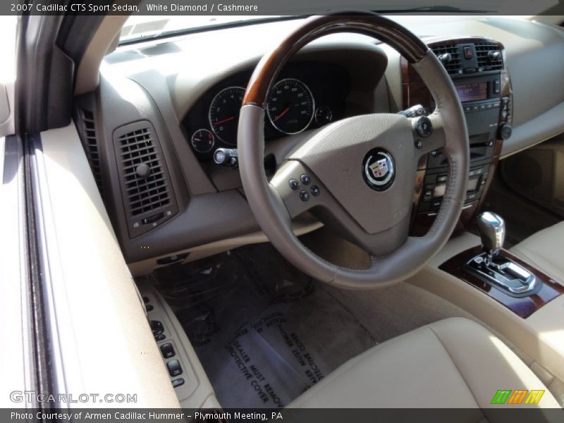 White Diamond / Cashmere 2007 Cadillac CTS Sport Sedan