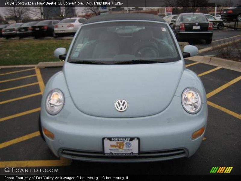 Aquarius Blue / Gray 2004 Volkswagen New Beetle GL Convertible
