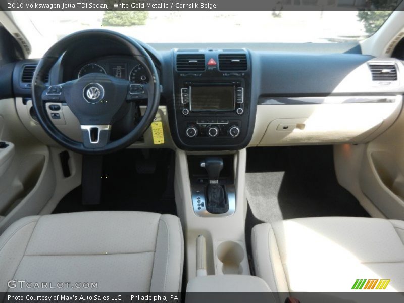 White Gold Metallic / Cornsilk Beige 2010 Volkswagen Jetta TDI Sedan
