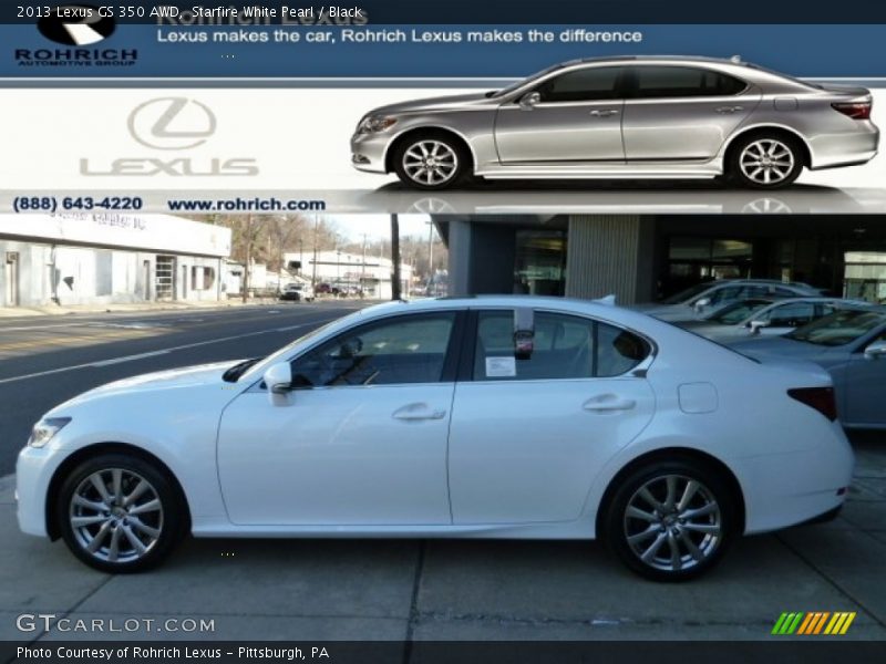 Starfire White Pearl / Black 2013 Lexus GS 350 AWD
