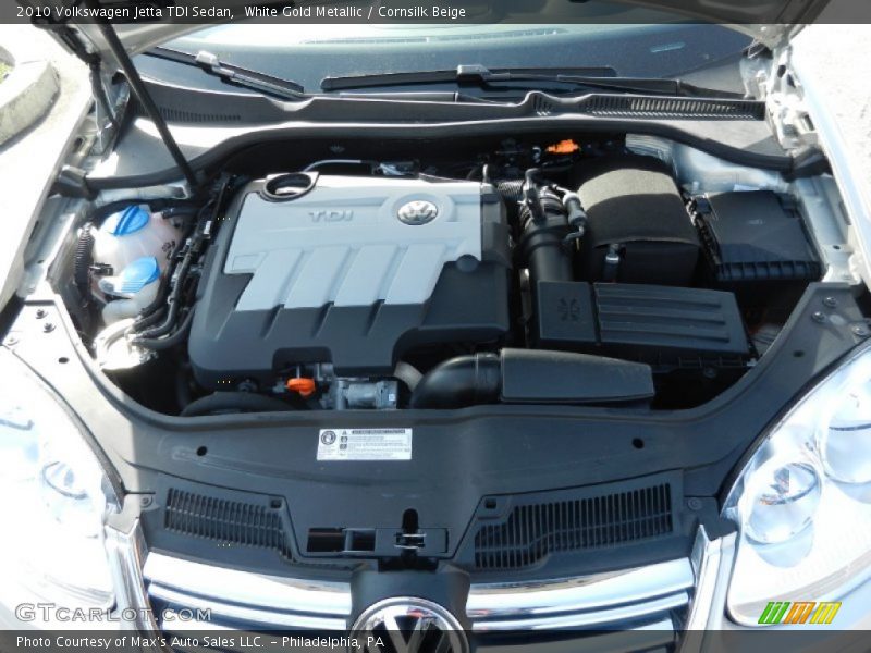 White Gold Metallic / Cornsilk Beige 2010 Volkswagen Jetta TDI Sedan